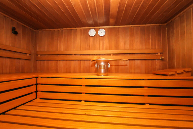 Sauna Tiroler Adler kleiner Wellnessbereich